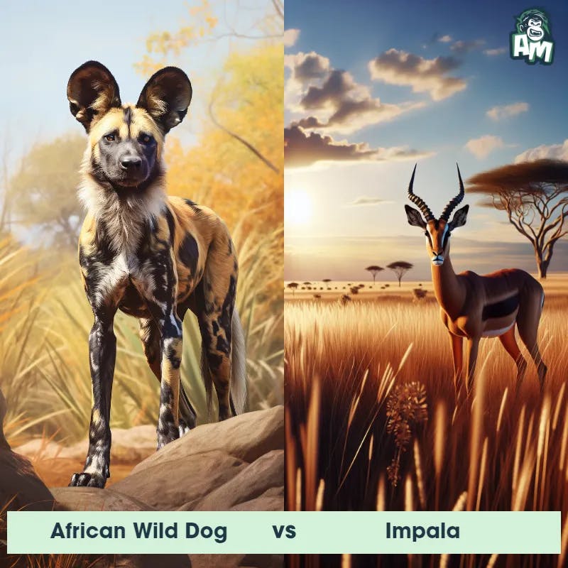 African Wild Dog vs Impala - Animal Matchup