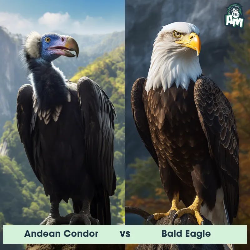 Andean Condor vs Bald Eagle - Animal Matchup