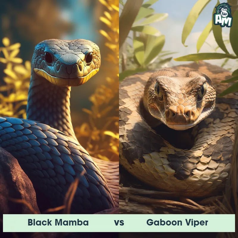 Black Mamba vs Gaboon Viper - Animal Matchup