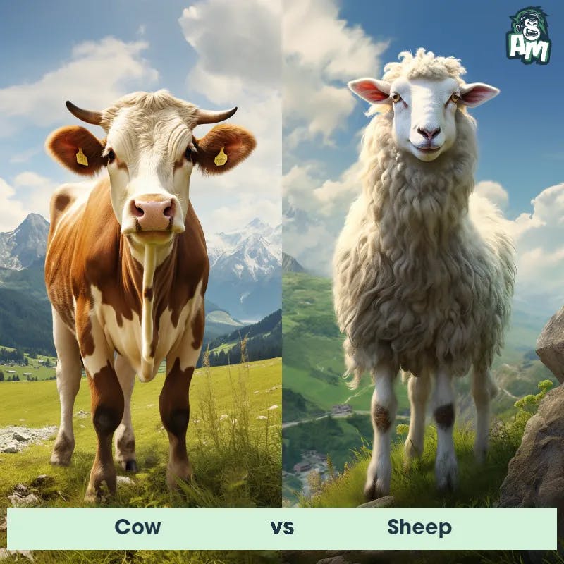 Cow vs Sheep - Animal Matchup