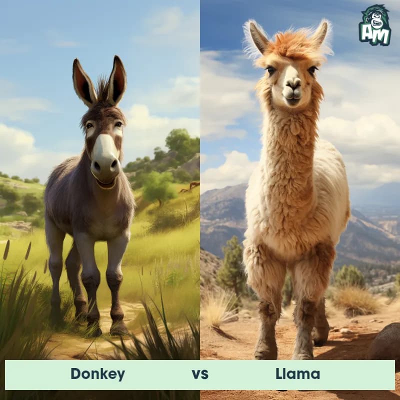 Donkey vs llama - Animal Matchup