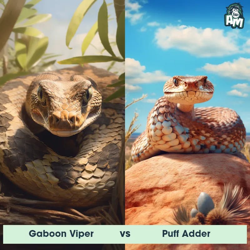 Gaboon Viper vs Puff Adder - Animal Matchup