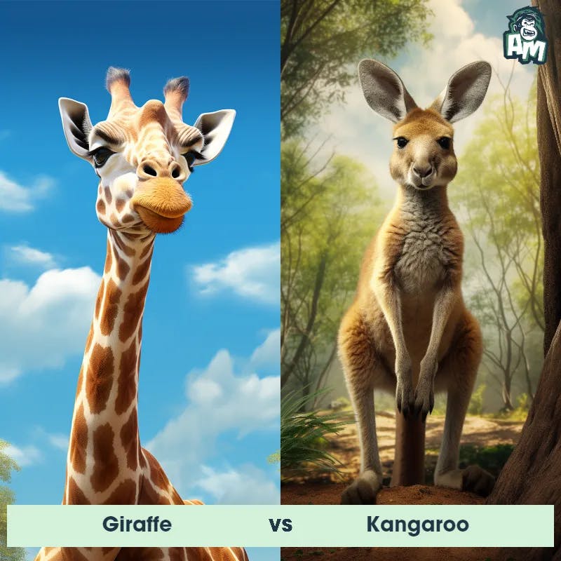 Giraffe vs Kangaroo - Animal Matchup
