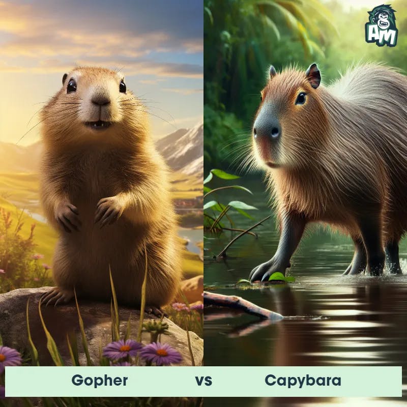 Gopher vs Capybara - Animal Matchup