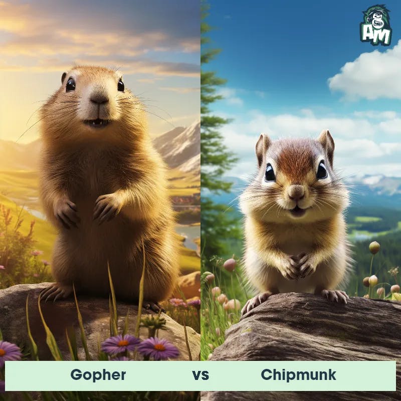Gopher vs Chipmunk - Animal Matchup