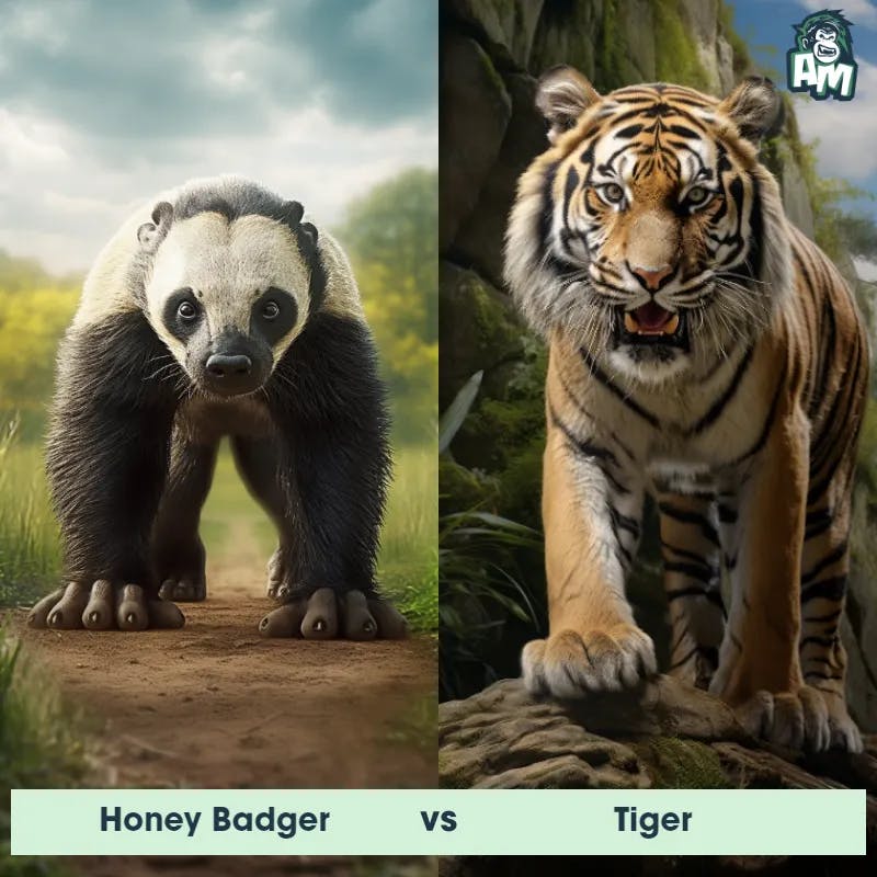 Honey Badger vs Tiger - Animal Matchup