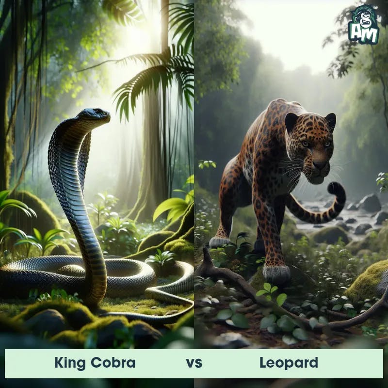 King Cobra vs Leopard - Animal Matchup