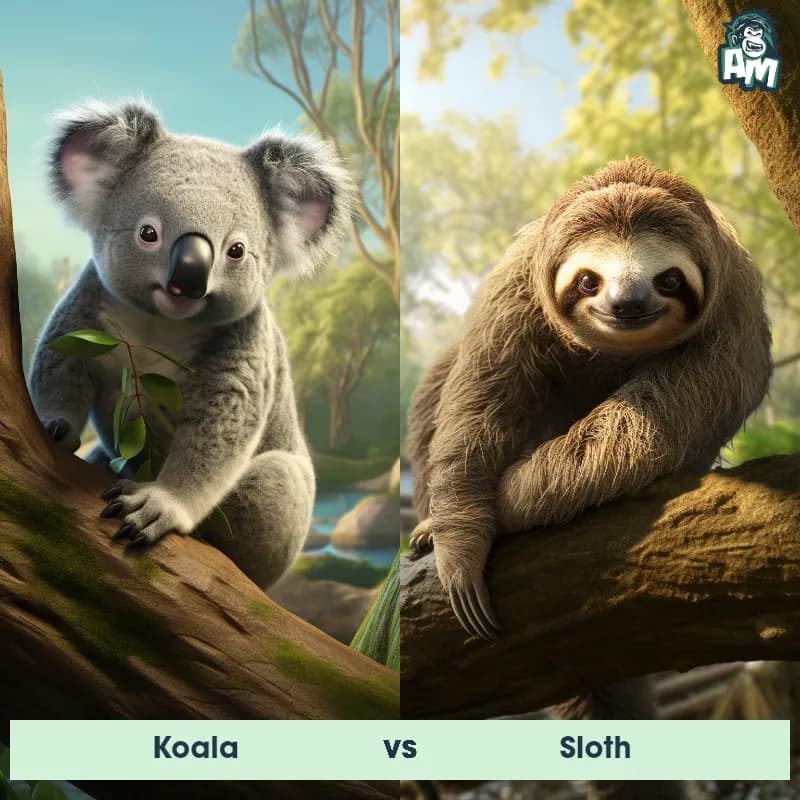 Koala vs Sloth - Animal Matchup