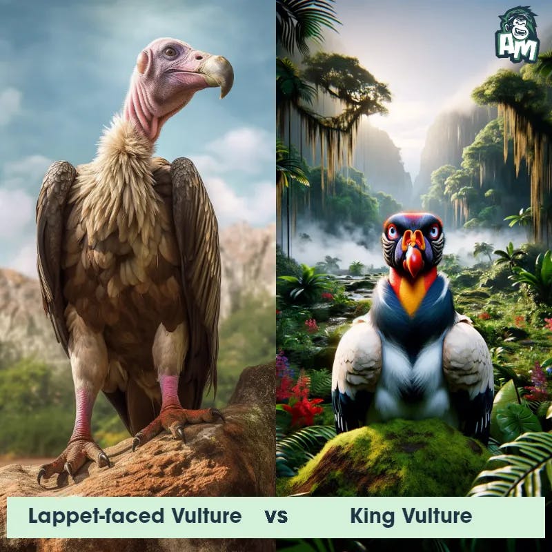 Lappet-Faced Vulture vs King Vulture - Animal Matchup