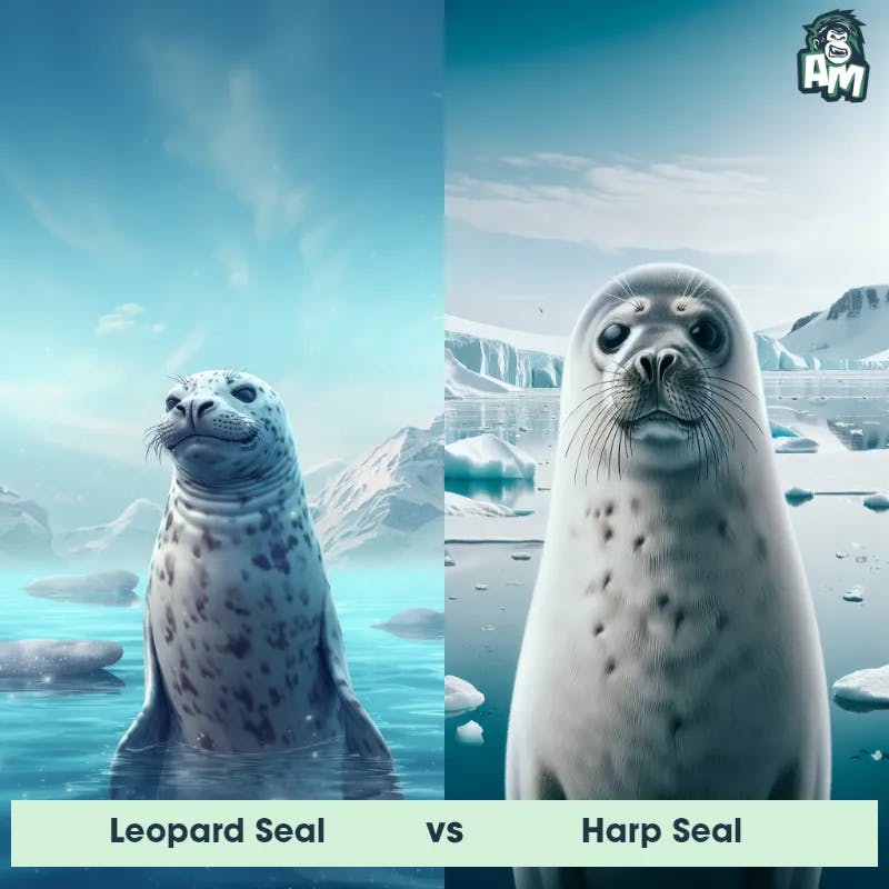Leopard Seal vs Harp Seal - Animal Matchup