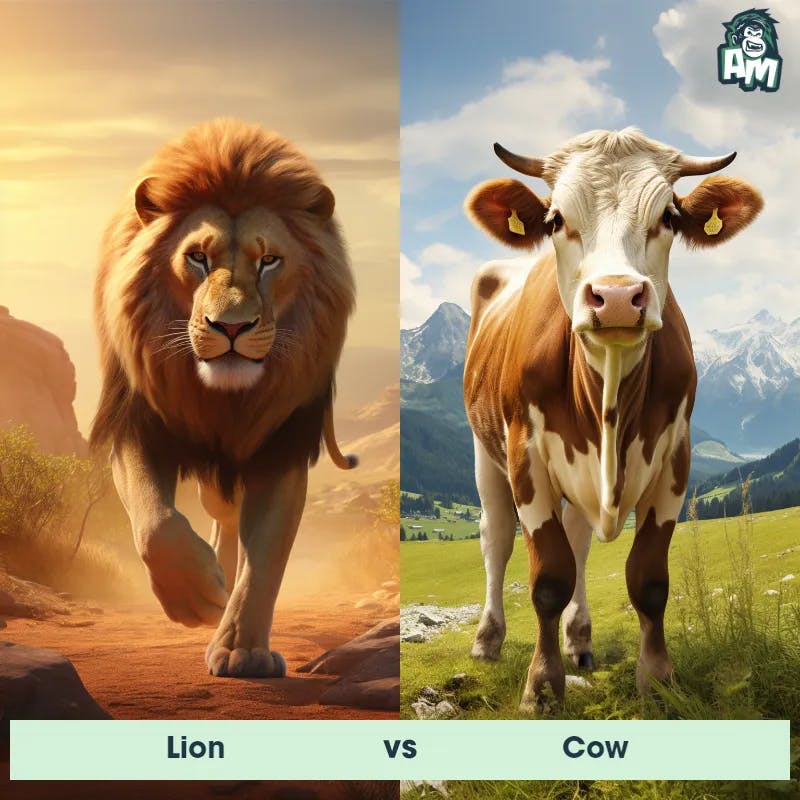 Lion vs Cow - Animal Matchup