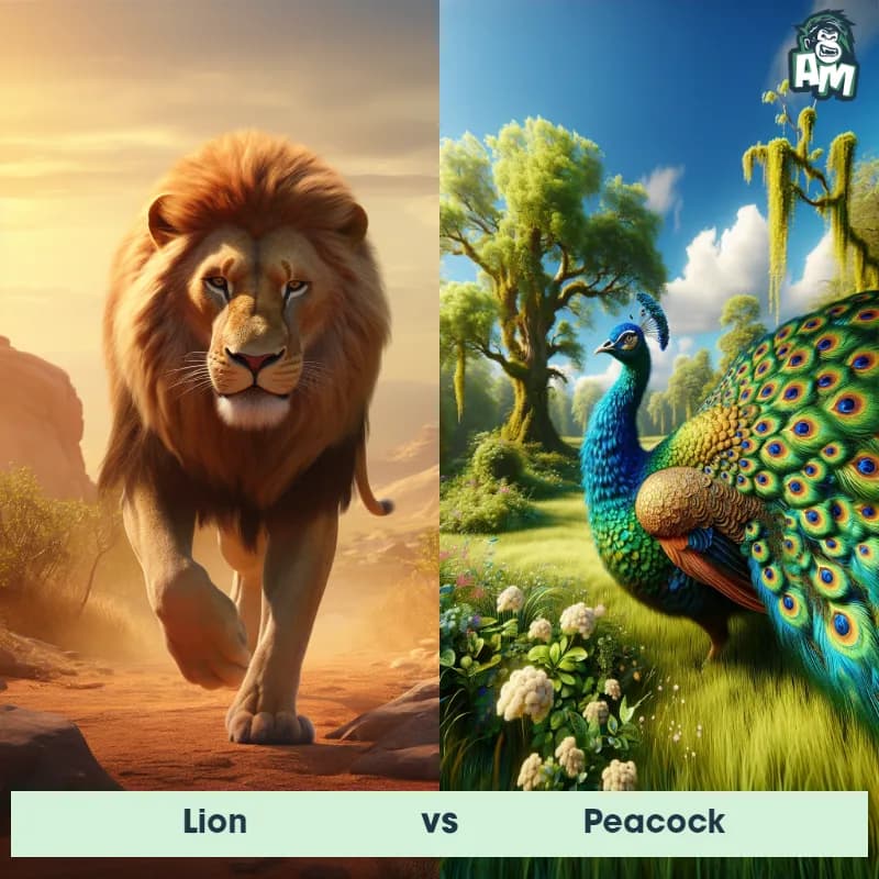 Lion vs Peacock - Animal Matchup