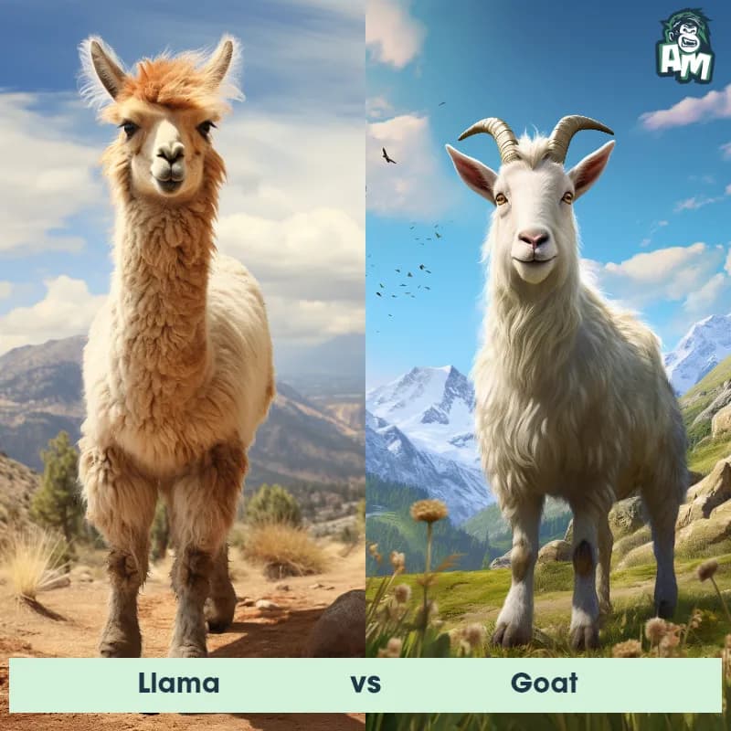 llama vs Goat - Animal Matchup