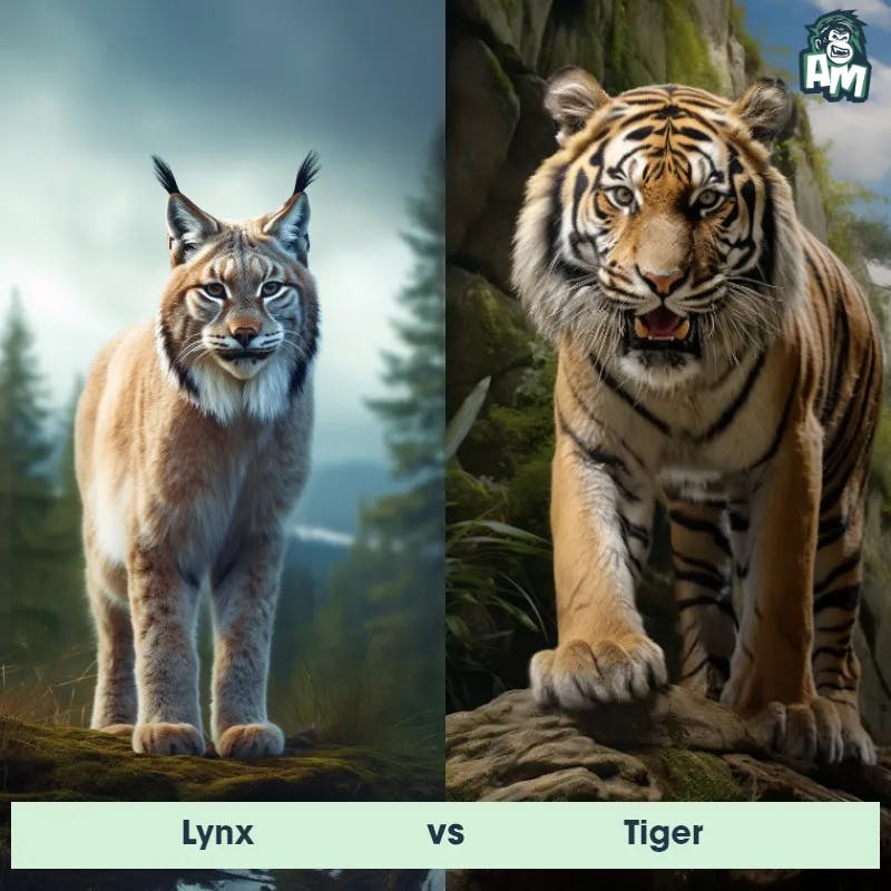 Lynx vs Tiger - Animal Matchup