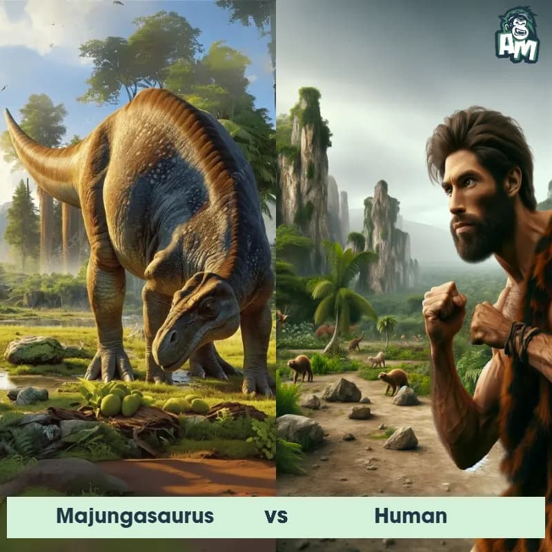 Majungasaurus vs Human - Animal Matchup