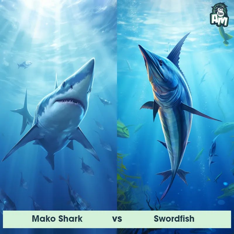 Mako Shark vs Swordfish - Animal Matchup