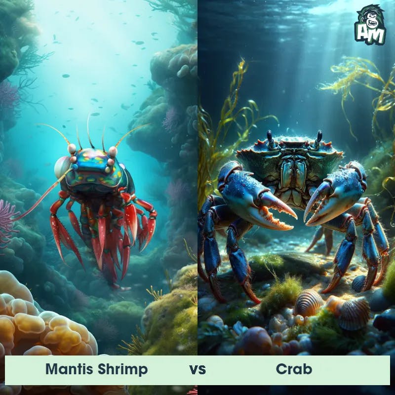 Mantis Shrimp vs Crab - Animal Matchup