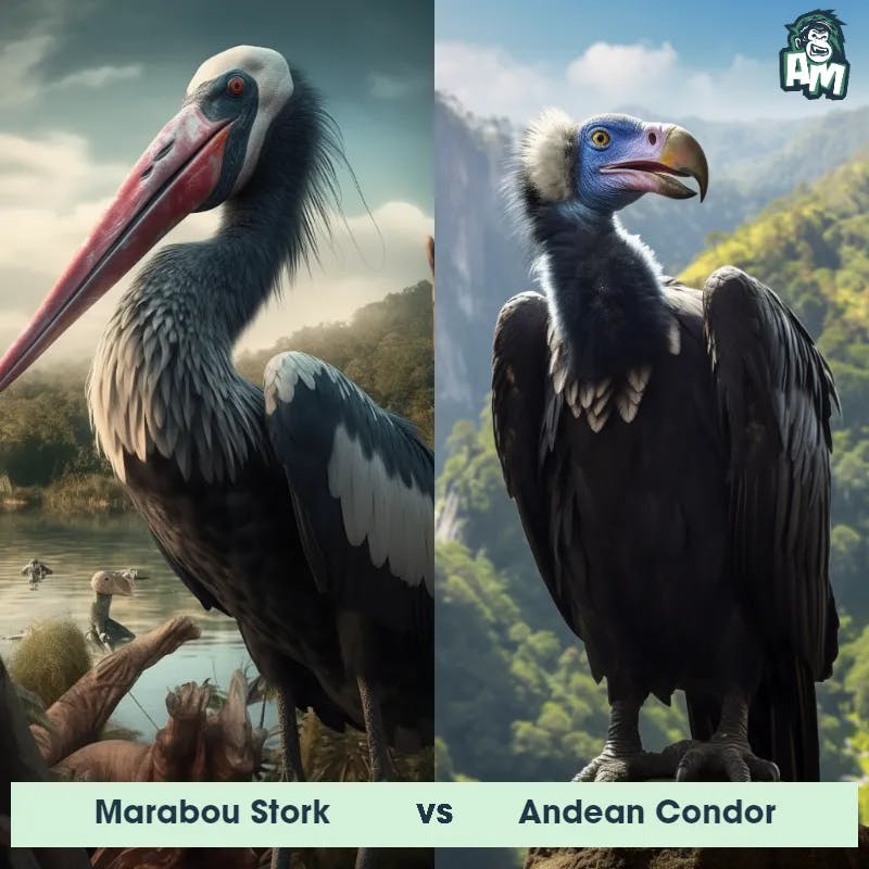 Marabou Stork vs Andean Condor - Animal Matchup