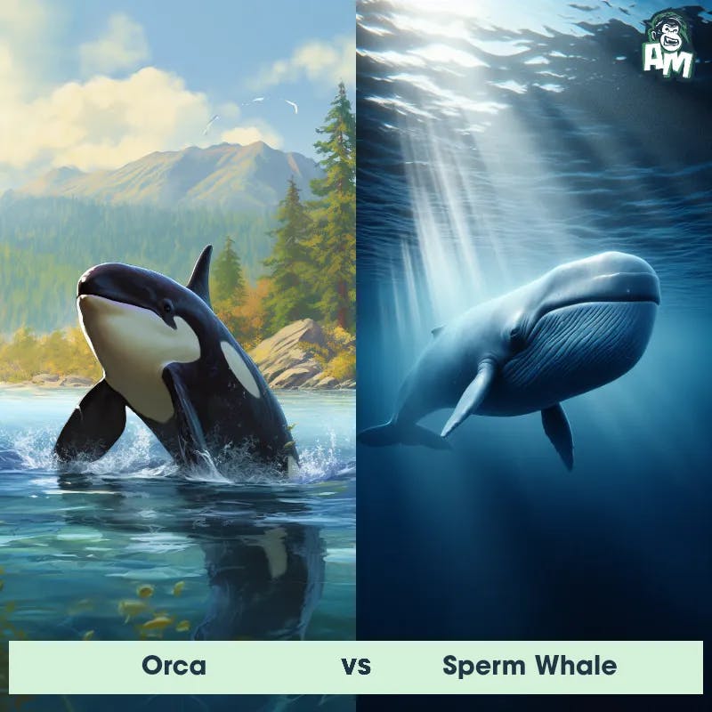 Orca vs Sperm Whale - Animal Matchup