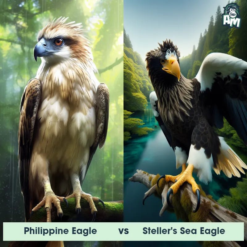 Philippine Eagle vs Steller's Sea Eagle - Animal Matchup