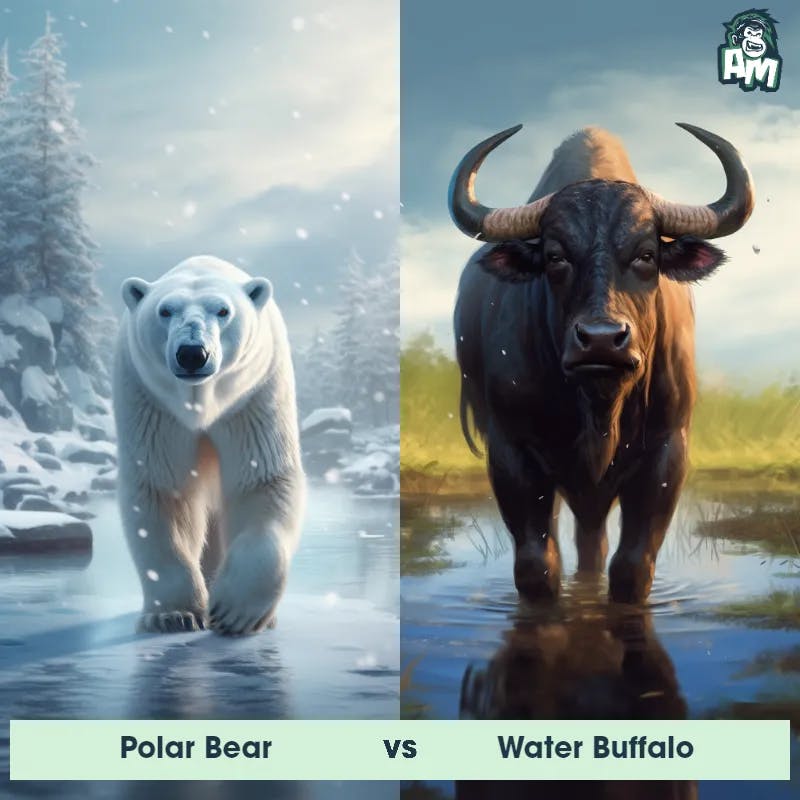 Polar Bear vs Water Buffalo - Animal Matchup
