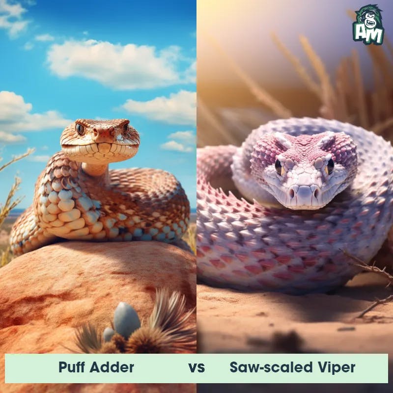Puff Adder vs Saw-Scaled Viper - Animal Matchup