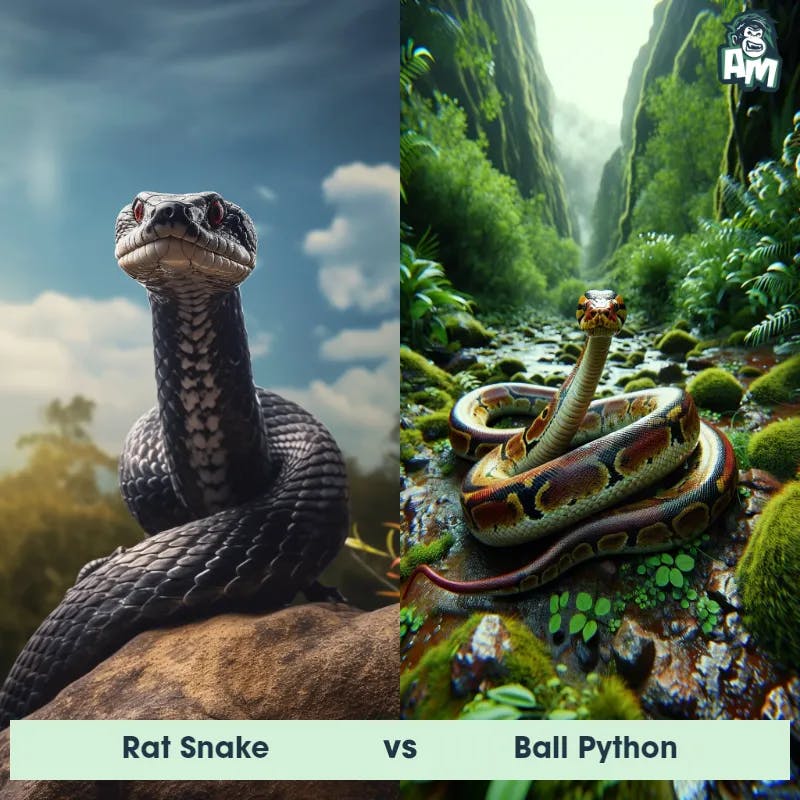 Rat Snake vs Ball Python - Animal Matchup