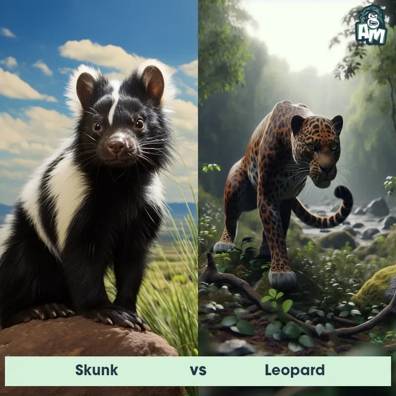 Skunk vs Leopard - Animal Matchup