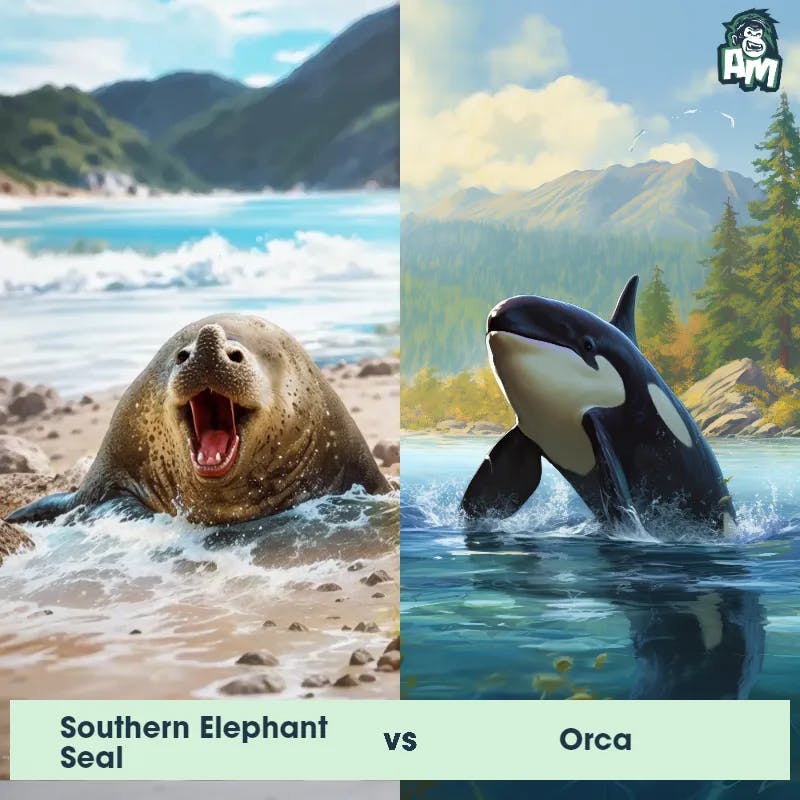 Southern Elephant Seal vs Orca - Animal Matchup