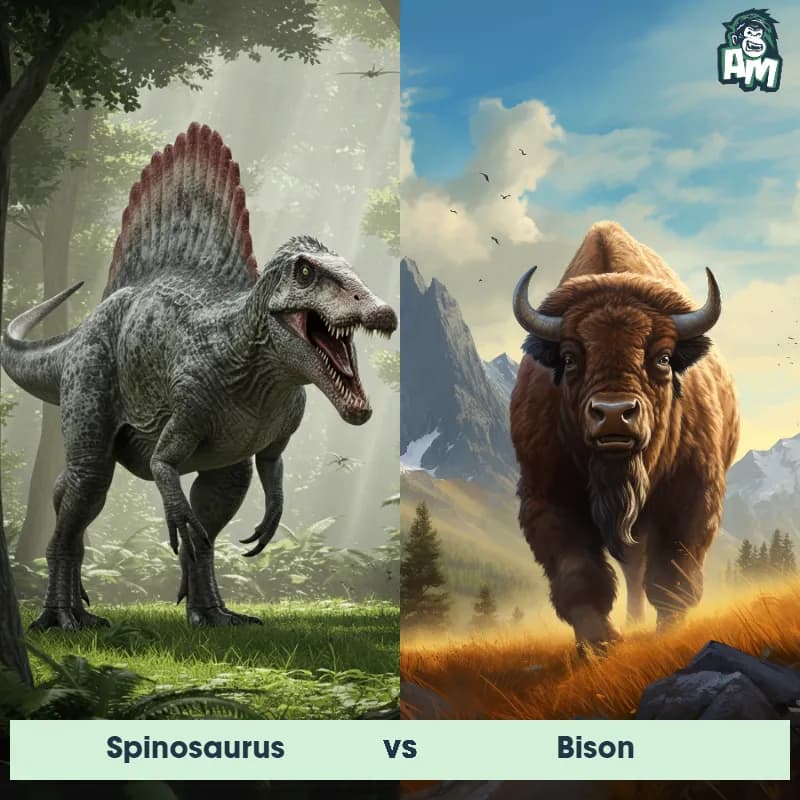 Spinosaurus vs Bison - Animal Matchup