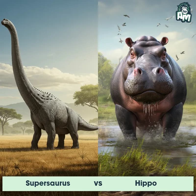 Supersaurus vs Hippo - Animal Matchup
