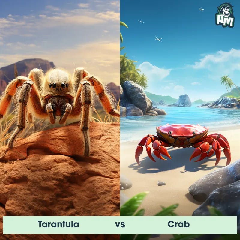 Tarantula vs Crab - Animal Matchup