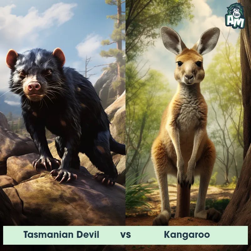 Tasmanian Devil vs Kangaroo - Animal Matchup