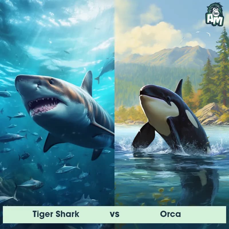 Tiger Shark vs Orca - Animal Matchup