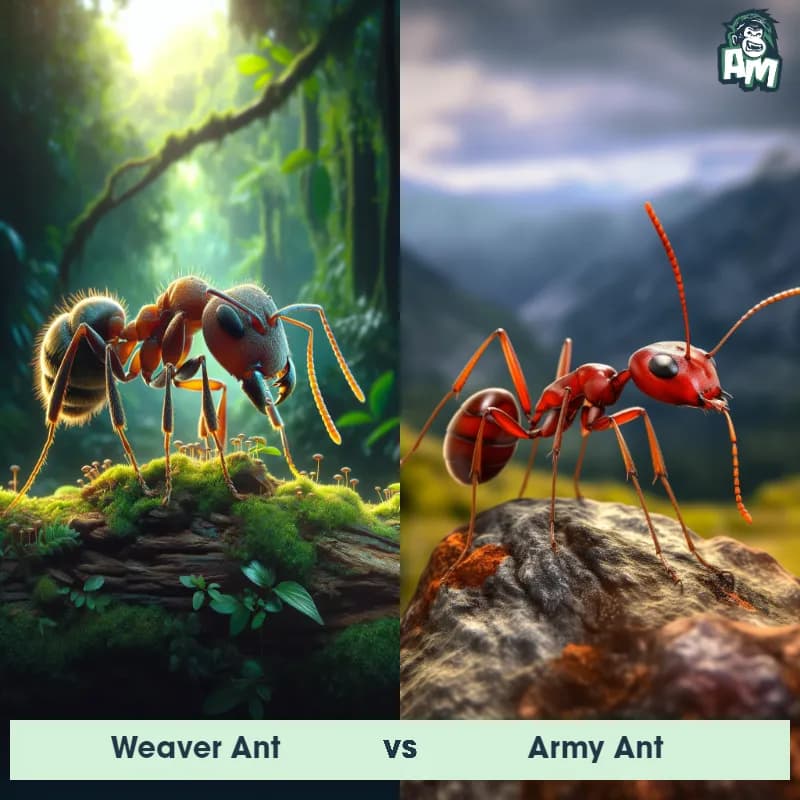 Weaver Ant vs Army Ant - Animal Matchup