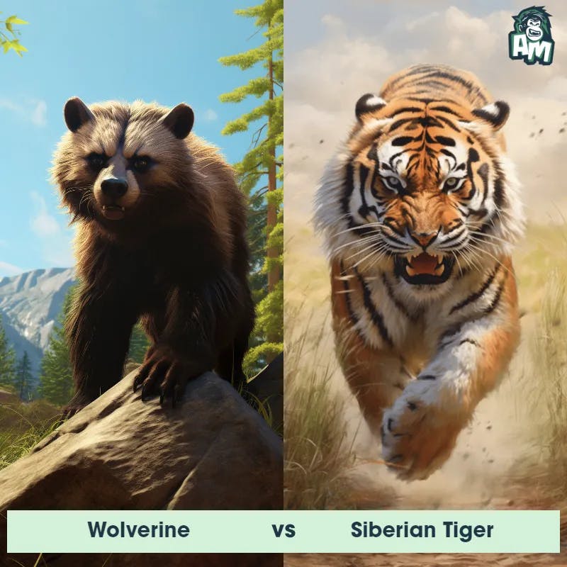 Wolverine vs Siberian Tiger - Animal Matchup