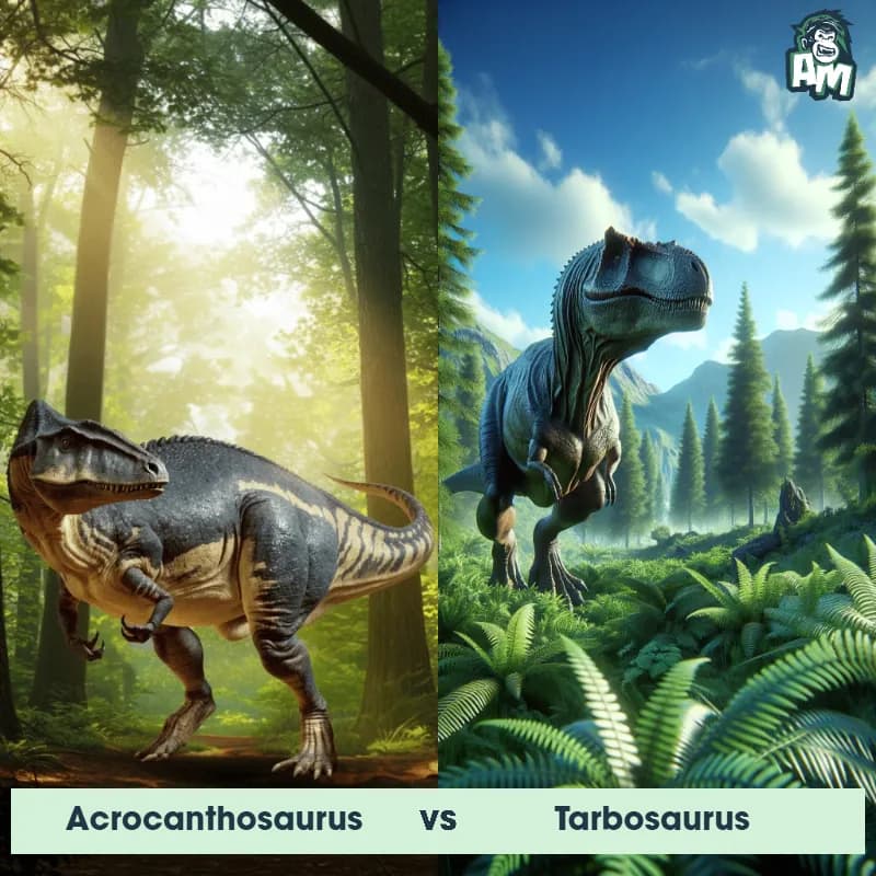 Acrocanthosaurus vs Tarbosaurus - Animal Matchup Acrocanthosaurus vs Tarbosaurus - Animal Matchup