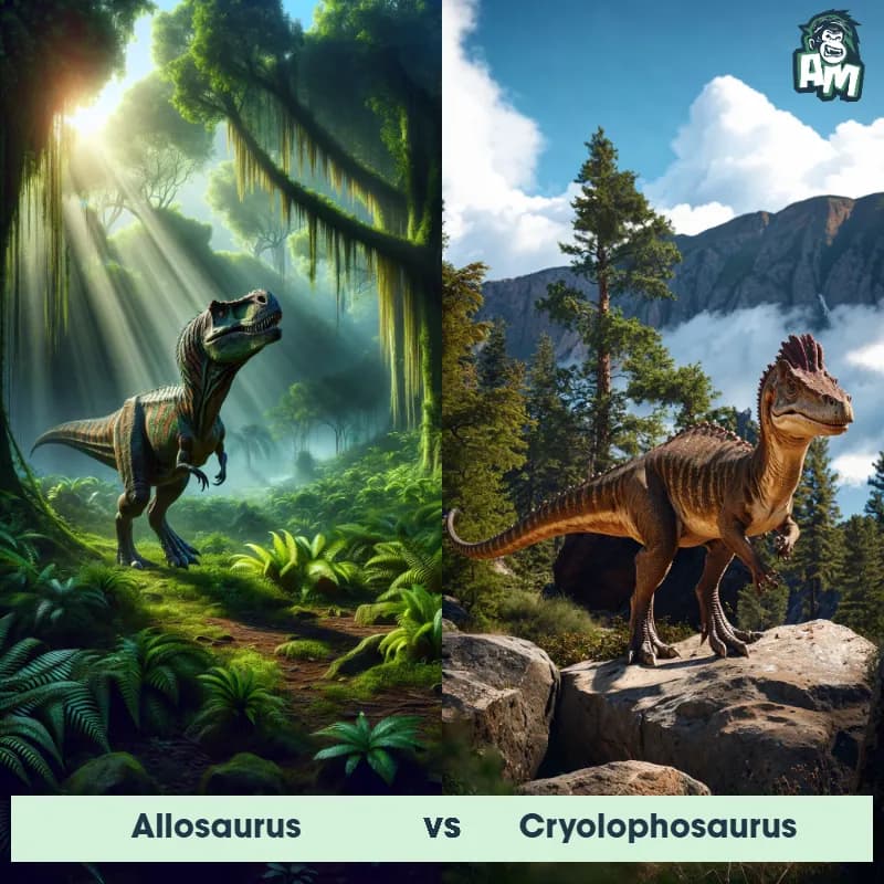 Allosaurus vs Cryolophosaurus - Animal Matchup Allosaurus vs Cryolophosaurus - Animal Matchup