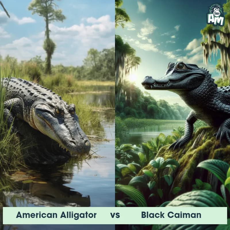 American Alligator vs Black Caiman - Animal Matchup American Alligator vs Black Caiman - Animal Matchup