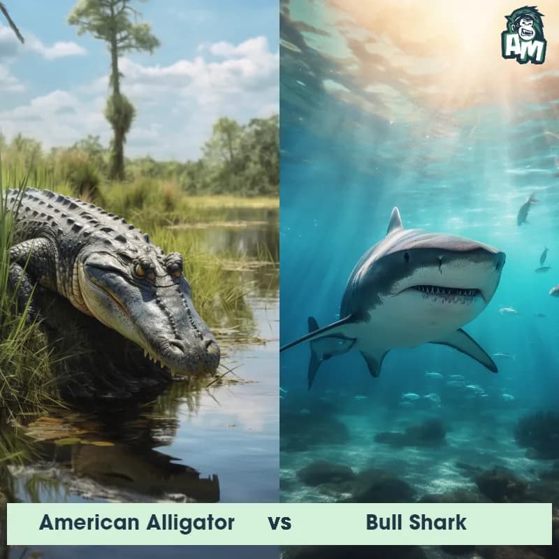 American Alligator vs Bull Shark - Animal Matchup American Alligator vs Bull Shark - Animal Matchup