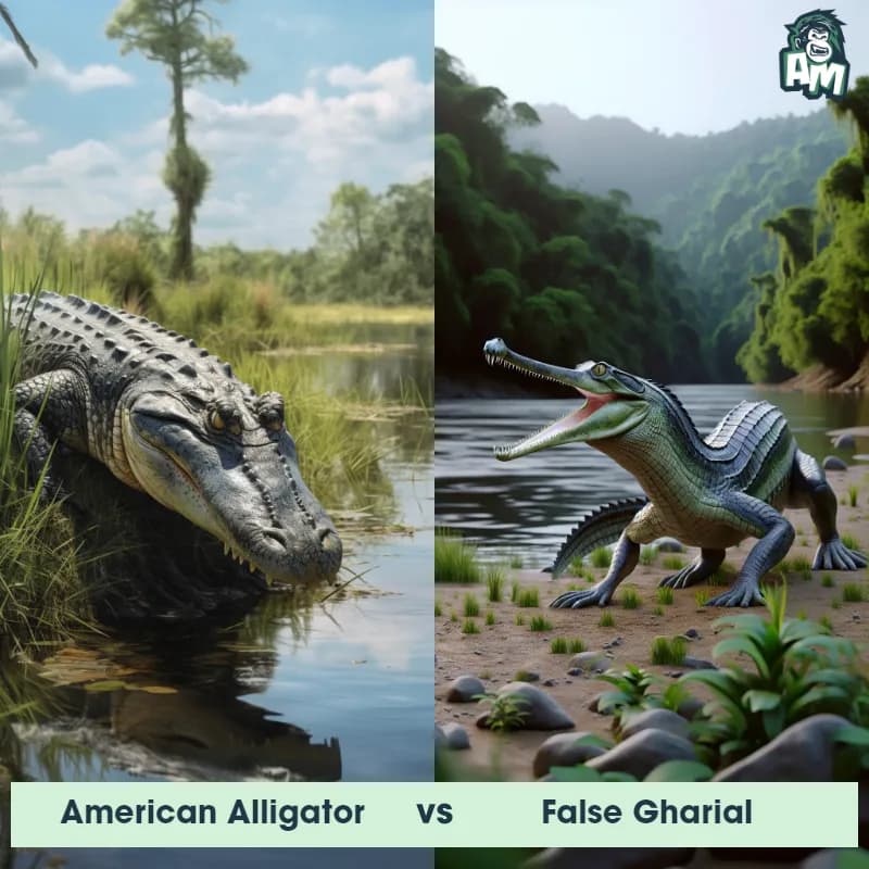 American Alligator vs False Gharial - Animal Matchup American Alligator vs False Gharial - Animal Matchup