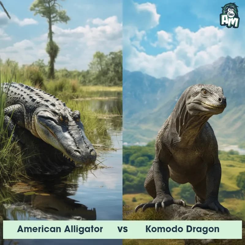 American Alligator vs Komodo Dragon - Animal Matchup American Alligator vs Komodo Dragon - Animal Matchup