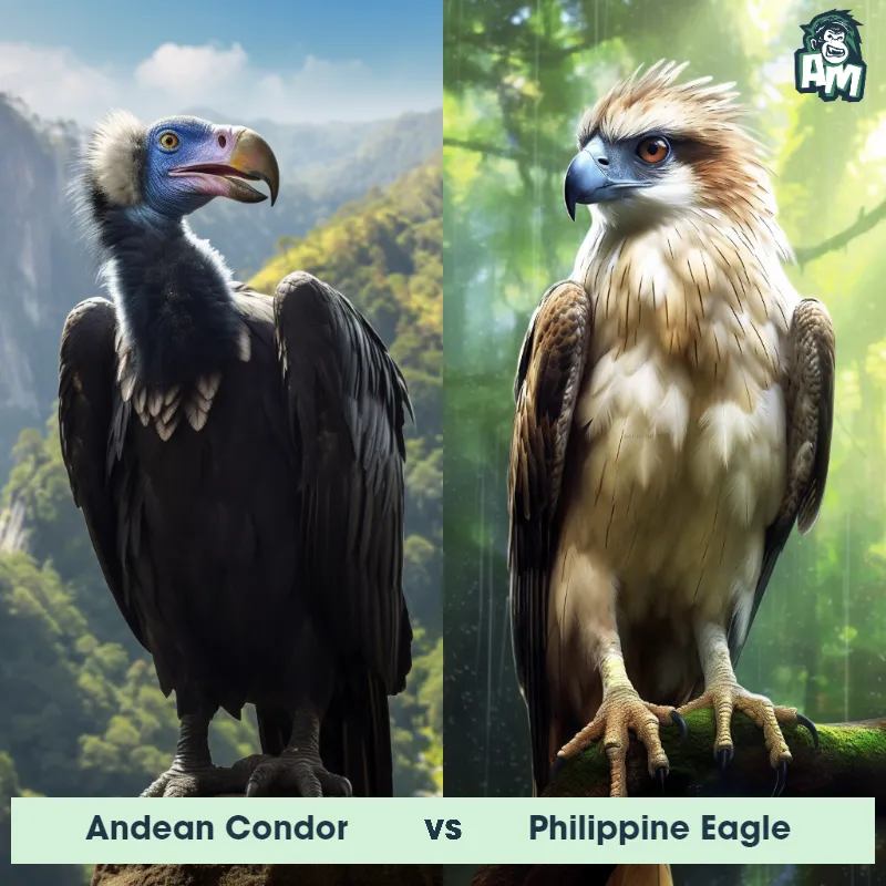 Andean Condor vs Philippine Eagle - Animal Matchup Andean Condor vs Philippine Eagle - Animal Matchup
