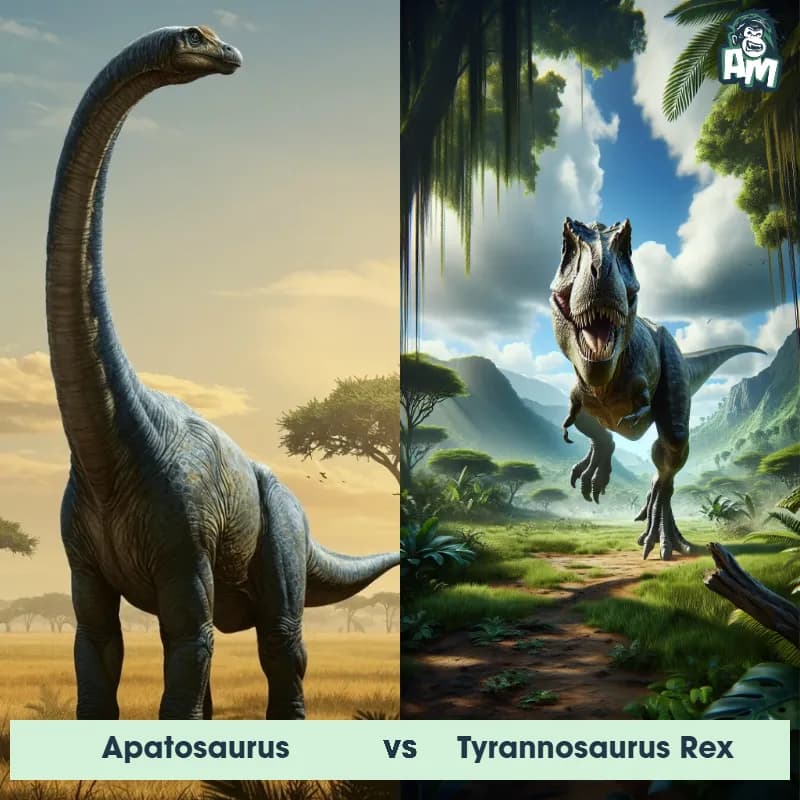 Apatosaurus vs Tyrannosaurus Rex - Animal Matchup Apatosaurus vs Tyrannosaurus Rex - Animal Matchup