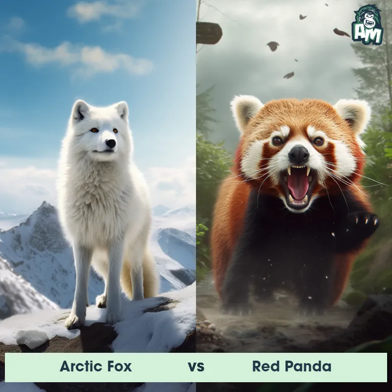 Arctic Fox vs Red Panda - Animal Matchup Arctic Fox vs Red Panda - Animal Matchup