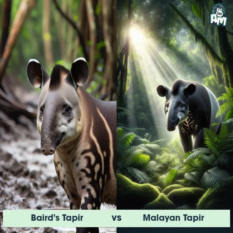 Baird's Tapir vs Malayan Tapir - Animal Matchup Baird's Tapir vs Malayan Tapir - Animal Matchup