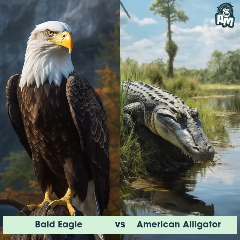 Bald Eagle vs American Alligator - Animal Matchup Bald Eagle vs American Alligator - Animal Matchup