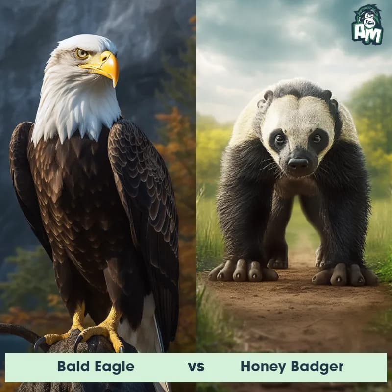 Bald Eagle vs Honey Badger - Animal Matchup Bald Eagle vs Honey Badger - Animal Matchup