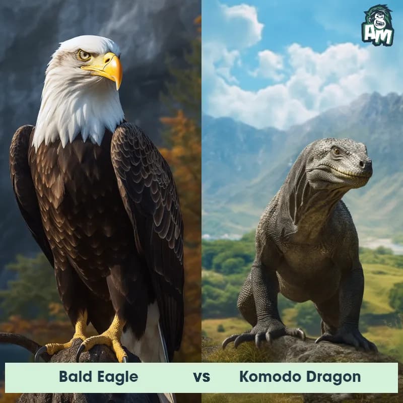 Bald Eagle vs Komodo Dragon - Animal Matchup Bald Eagle vs Komodo Dragon - Animal Matchup