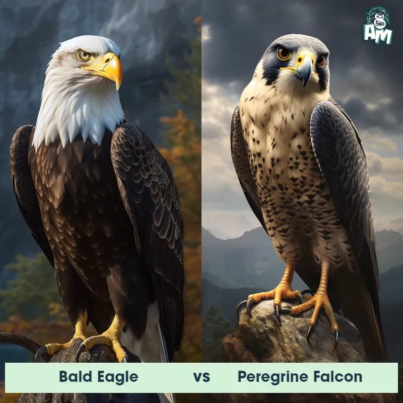 Bald Eagle vs Peregrine Falcon - Animal Matchup Bald Eagle vs Peregrine Falcon - Animal Matchup